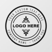 Briefmarke für kundenspezifische Business-LOGO Fensteraufkleber (Blatt)