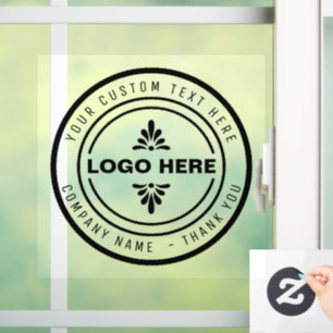 BRIEFMARKE für kundenspezifische Business-LOGO Fensteraufkleber