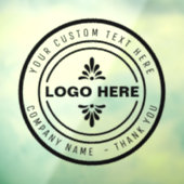 Briefmarke für kundenspezifische Business-LOGO Fensteraufkleber (Blatt 3)