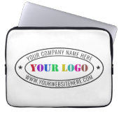 Briefmarke für kundenspezifische Firmenlogos Laptopschutzhülle (Vorderseite)