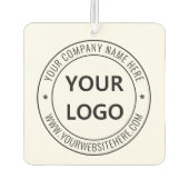 Briefmarke für kundenspezifische Firmenlogos - Per Autolufterfrischer (Rückseite)