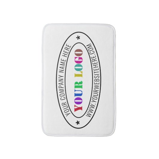 Briefmarke für kundenspezifische Firmenlogos - Per Badematte (Vorderseite Vertikal)