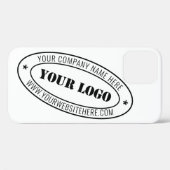 Briefmarke für kundenspezifische Firmenlogos - Per Case-Mate iPhone Hülle (Rückseite (Horizontal))