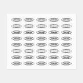 Briefmarke für kundenspezifische Firmenlogos - Per Etiketten (Blatt)