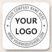 Briefmarke für kundenspezifische Firmenlogos - Per Getränkeuntersetzer (Vorderseite)