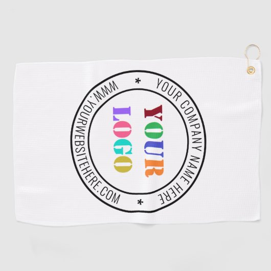 Briefmarke für kundenspezifische Firmenlogos - Per Golfhandtuch (Horizontal)