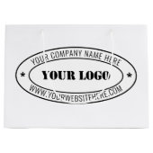 Briefmarke für kundenspezifische Firmenlogos - Per Große Geschenktüte (Vorderseite)