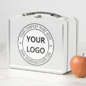 Briefmarke für kundenspezifische Firmenlogos - Per Metall Brotdose (Beispiel)