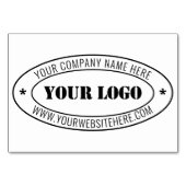 Briefmarke für kundenspezifische Firmenlogos - Per Tischnummer (Vorderseite)