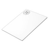 Briefmarke für kundenspezifische Firmenlogos Perso Notizblock (angewinkelt)