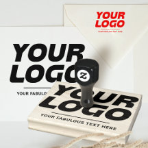 Briefmarke für Logos und Texte mit Großkautschuk