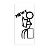 Briefmarke für Nachrichtenmagazin Gummistempel (Prägung)