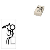 Briefmarke für Nachrichtenmagazin Gummistempel (Stempel)