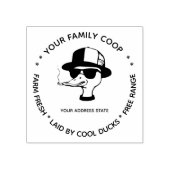 Briefmarke für niedliche Enteneier Gummistempel (Prägung)