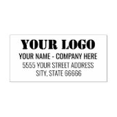 Briefmarke für personalisierte Firmenlogo Permastempel (Design)