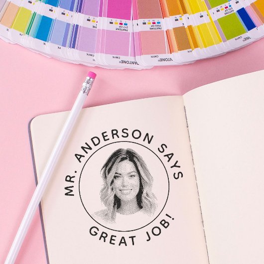 Briefmarke für personalisierte Lehrer mit Briefmar Gummistempel