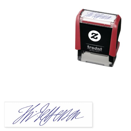 Briefmarke für Personalisierte Unterschrift Permastempel (Beispiel)