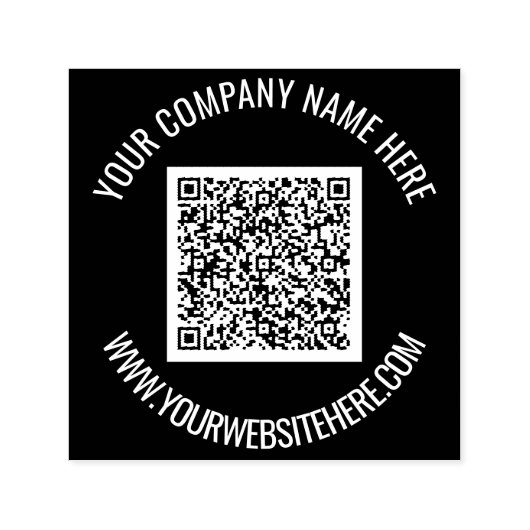 Briefmarke für personalisierten QR-Code für benutz Permastempel (Design)