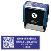 Briefmarke für QR-Code-Info-Adressen Wählen Sie Fa Permastempel (Beispiel)