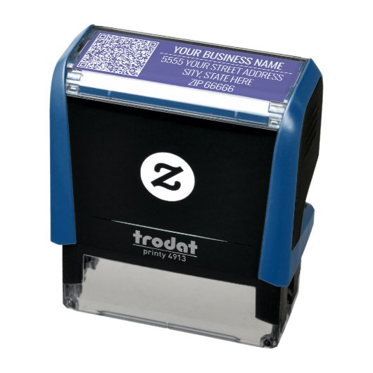 Briefmarke für QR-Code-Info-Adressen Wählen Sie Fa Permastempel (Produkt)