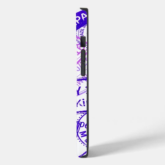 Briefmarke für Reisvisum Case-Mate iPhone Hülle (Rückseite / Links)