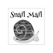 Briefmarke für Schneckenschnecke Gummistempel (Prägung)
