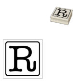 Briefmarke für Schreibmaschinenbuchstaben R Gummi Gummistempel (Stempel)