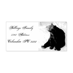Briefmarke für Selbstfarben/Bären Permastempel