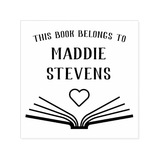 Briefmarke für selbstklebendes Buch Permastempel (Design)