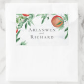 Briefmarke für Sommerobst Rechteckiger Aufkleber (Tasche)