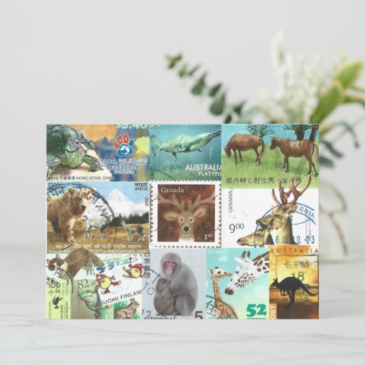 Briefmarke für Tierpost (Stehend Vorderseite)