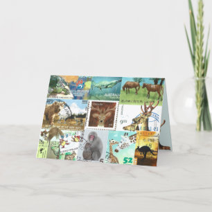 Briefmarke für Tierpost Karte