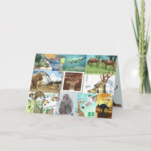 Briefmarke für Tierpost Karte (Vorderseite)