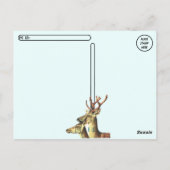 Briefmarke für Tierpost Postkarte (Rückseite)