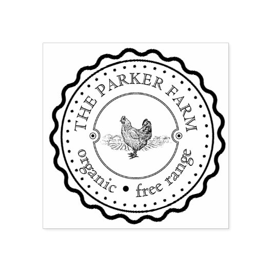 Briefmarke für Vintages Ei Gummistempel (Prägung)