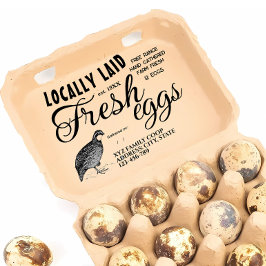 Briefmarke für Wachtelkarton Gummistempel