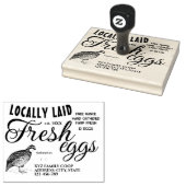 Briefmarke für Wachtelkarton Gummistempel (Stempel)