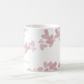 Briefmarke für Wasserfarben - Rosa Skriptname Kaffeetasse (Mittel)