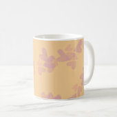 Briefmarke für Wasserfarben Rosa Skriptname Orange Kaffeetasse (VorderseiteRechts)
