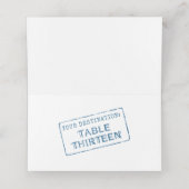 Briefmarke für Weltkarte und Benutzerdefinierter R Platzkarte (Innenseite Aufgefaltet)