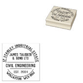 Briefmarke für ziviles Engineering Gummistempel (Stempel)