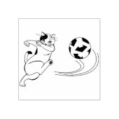 Briefmarke Fußball-Katzenkunst Gummistempel (Prägung)