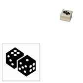 Briefmarke "Game Dice" Gummistempel (Stempel)
