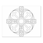 Briefmarke geometrischer Bildmuster Gummistempel (Prägung)