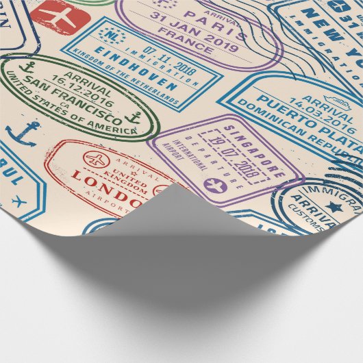 Briefmarke Geschenkpapier (Ecke)