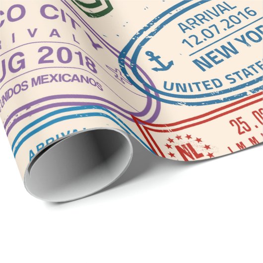 Briefmarke Geschenkpapier (Rolleneckpunkt)