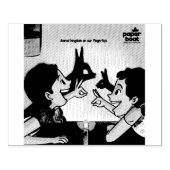 Briefmarke Gummistempel (Prägung)