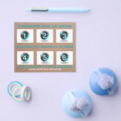 Briefmarke-/Gutscheinkarten Flyer (Einzeln)