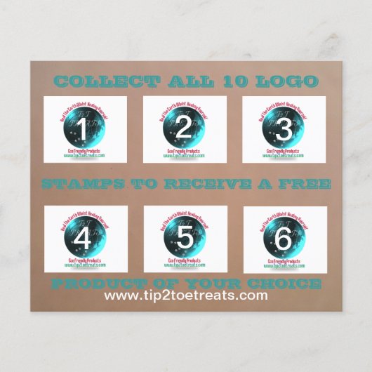 Briefmarke-/Gutscheinkarten Flyer (Vorne)