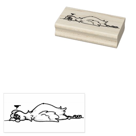 Briefmarke "Hähnchen" Gummistempel (Stempel)